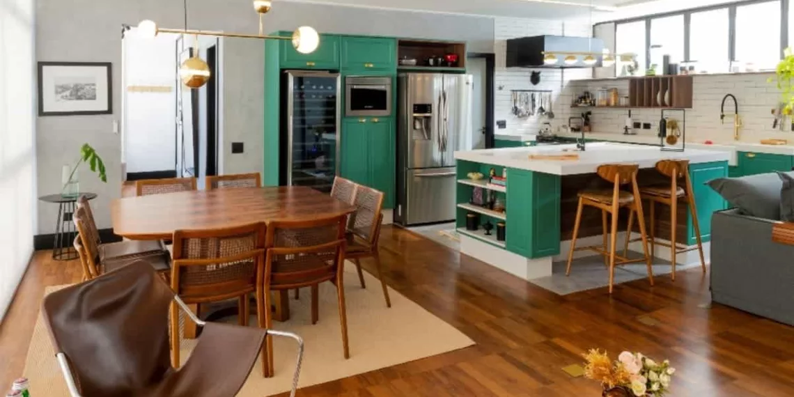 APARTAMENTO ADOTA CONCEITO INDUSTRIAL-CHIQUE