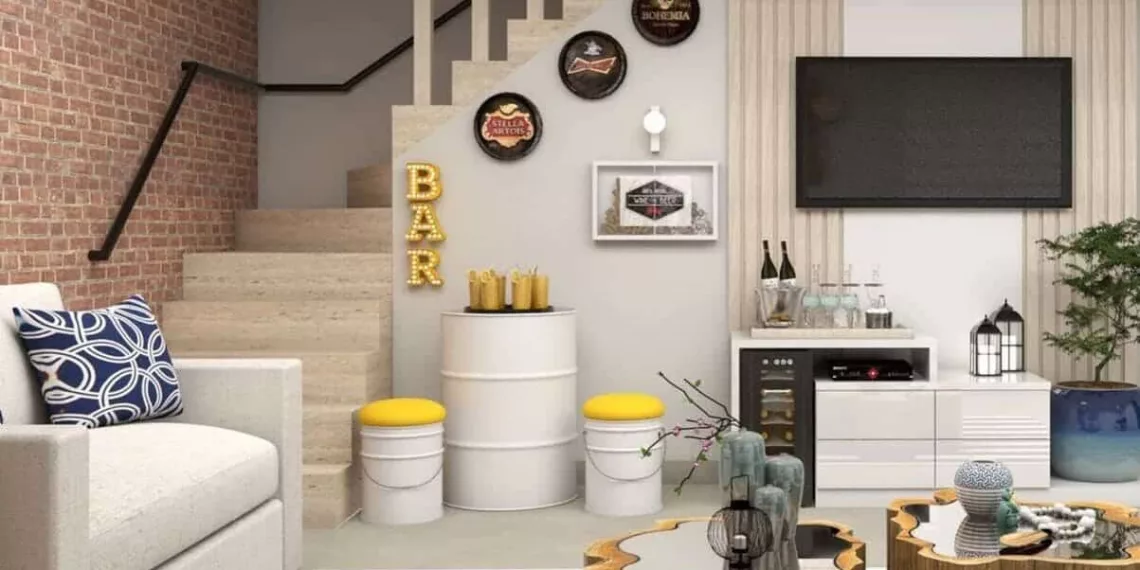Como montar um barzinho para sala que une beleza, funcionalidade e elegância