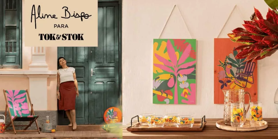 Coleção "Caminhos do Sol": Tok&Stok e Aline Bispo Celebram o Verão Brasileiro com Arte e Design