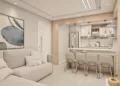 cozinha americana com sala