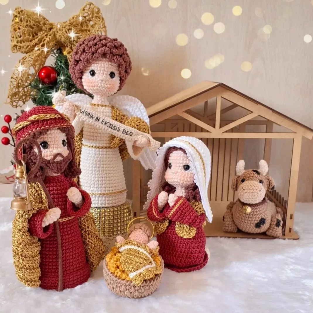 presepio amigurumi 32 jpg Presépios Amigurumi: Combinação Perfeita de Criatividade e Tradição Natalina