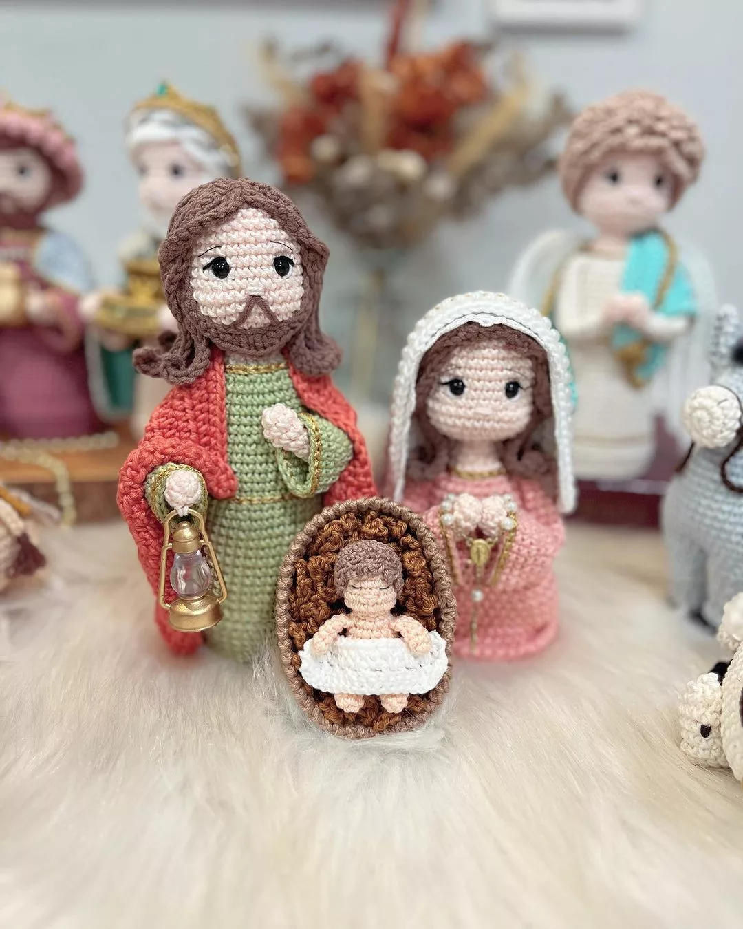 presepio amigurumi 7 jpg Presépios Amigurumi: Combinação Perfeita de Criatividade e Tradição Natalina