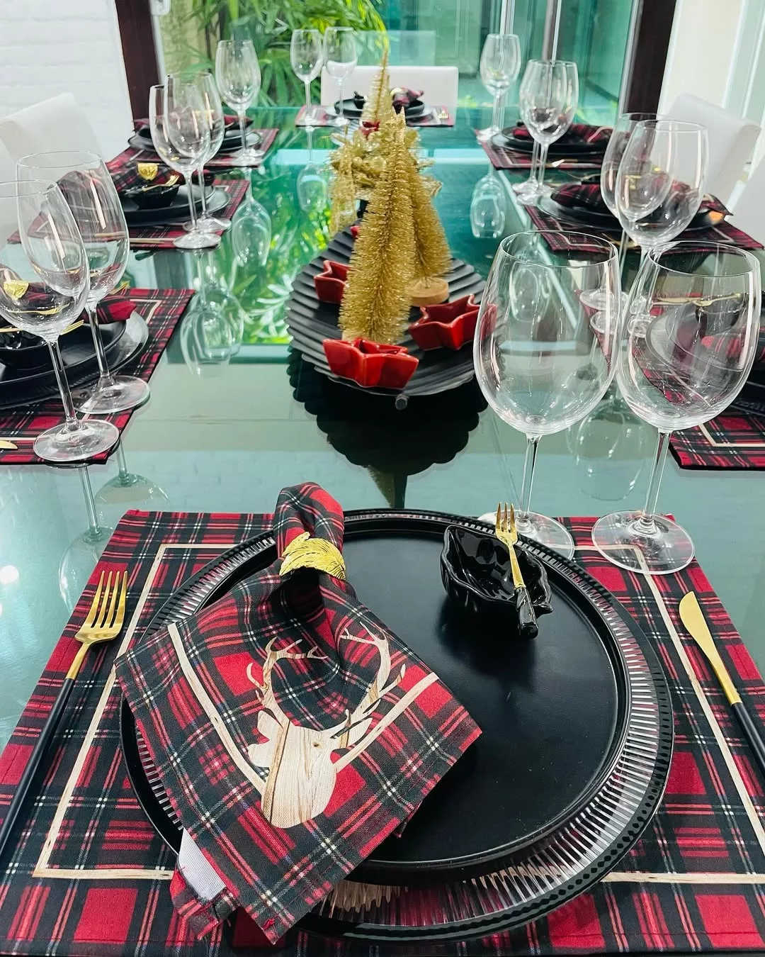 mesa posta natal 4 Entre no Ritmo de Natal com Ideias Encantadoras para Sua Mesa Posta