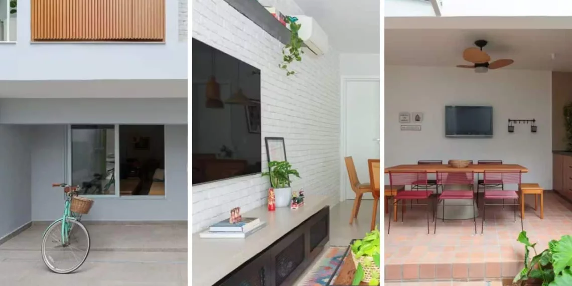Reforma revitaliza casa em São Paulo e traz personalidade com cores e materiais marcantes