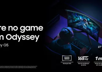 Monitor Samsung Odyssey G5. Imagem meramente ilustrativa.