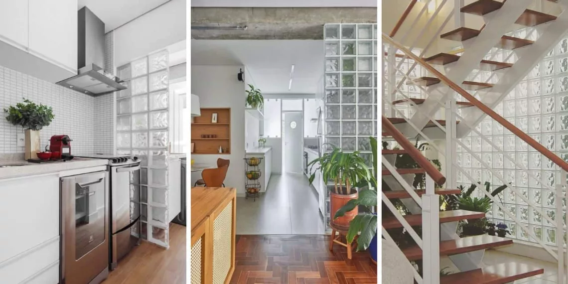 Tijolos de Vidro: Eles Voltaram à Decoração e Estão Mais Versáteis do que Nunca!