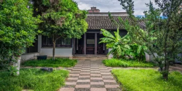 casa com jardim