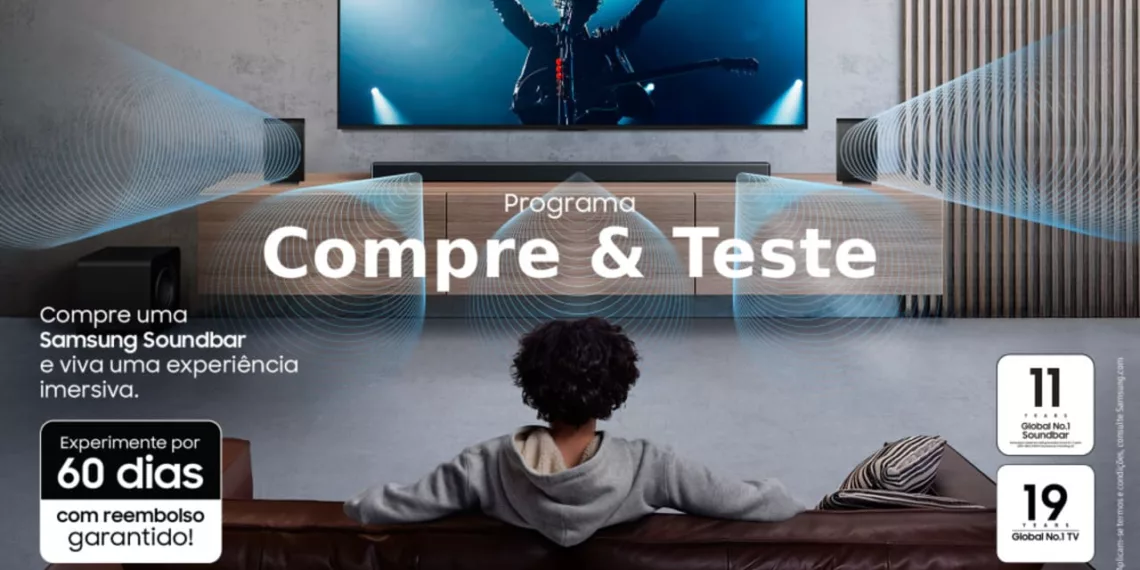 Como escolher a melhor Soundbar para sua TV: descubra por que a Samsung é líder global há 11 anos