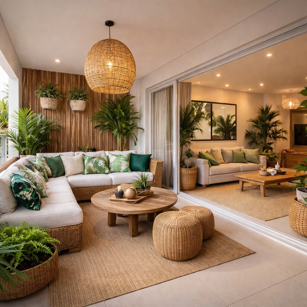 Varanda de apartamento: 5 ideias que unem paisagismo, conforto e integração para transformar o espaço externo
