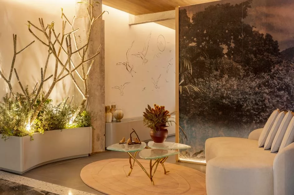 Meneghisso & Pasquotto Arquitetura celebra os opostos, o tempo e o afeto com o banheiro Natureza em Essência na CASACOR São Paulo 2025