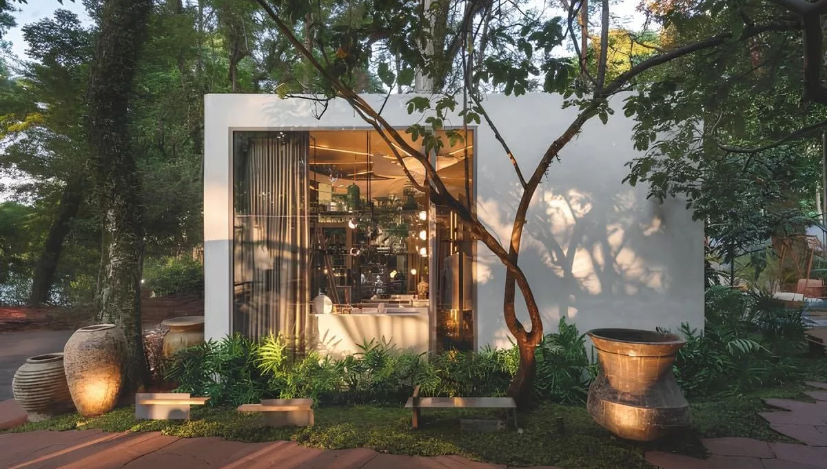 Pensado para um homem moderno e bem-sucedido, o projeto do designer de interiores Henrique Freneda, batizado de Casa Viva, une emoções e simplicidade alinhadas ao lifestyle contemporâneo. Sua concepção evoca finalidade e sofisticação constituídas 
em uma atmosfera pautada na sustentabilidade. Envolvida em uma caixa de vidro que tira partido do sistema de construção a seco, a casa integra o espaço ao jardim do paisagista Luciano Zanardo | Foto: Roberta Gewehr