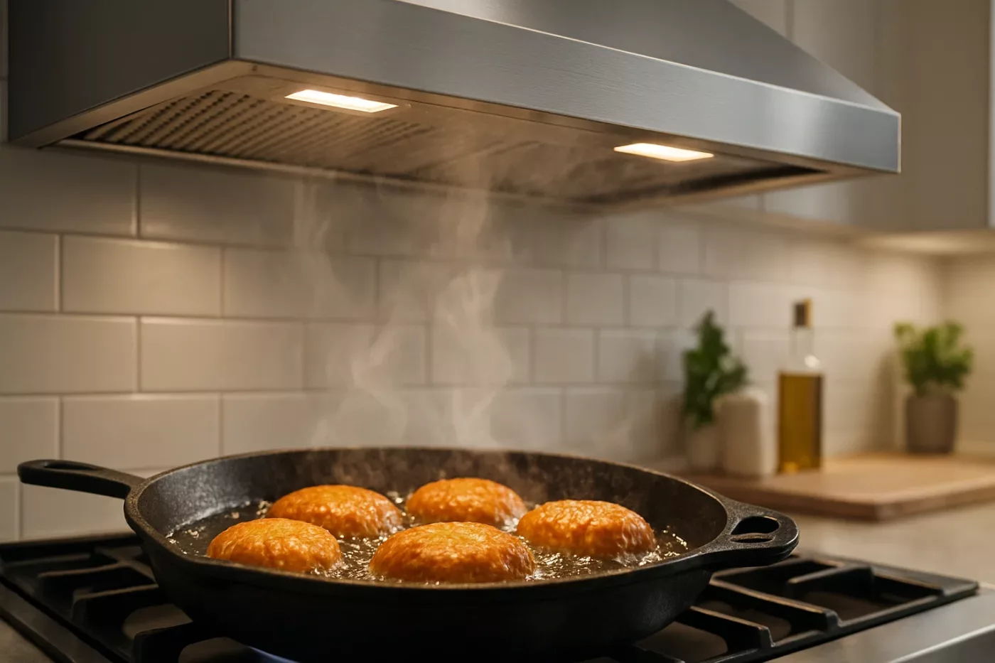 Saiba como tirar o cheiro de fritura da cozinha em poucos minutos