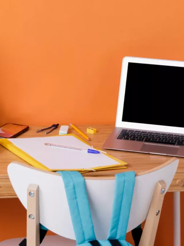 Cantinho de estudo que inspira e organiza