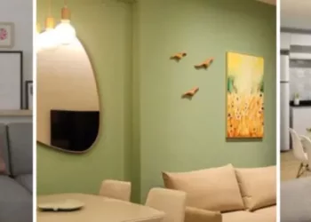 Decoração de sala verde