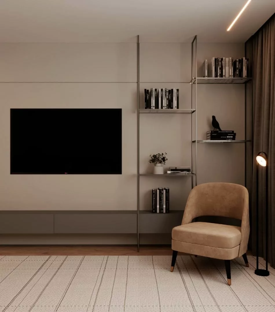 Painel de tv minimalista