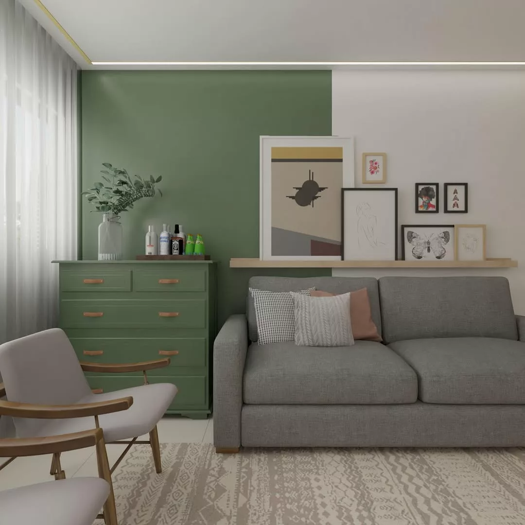 Sala verde com memorias afeitvas