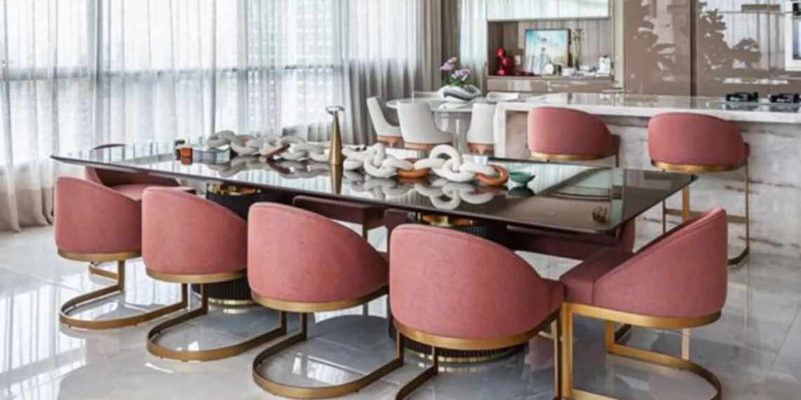 Sala de jantar decorada