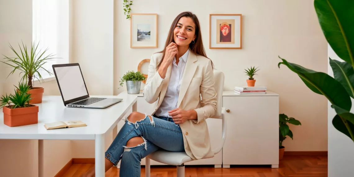 Home office na sala