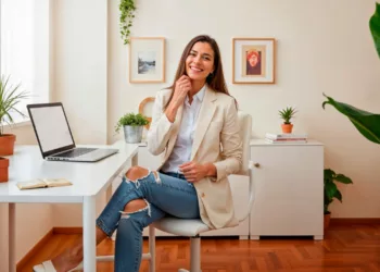 Home office na sala