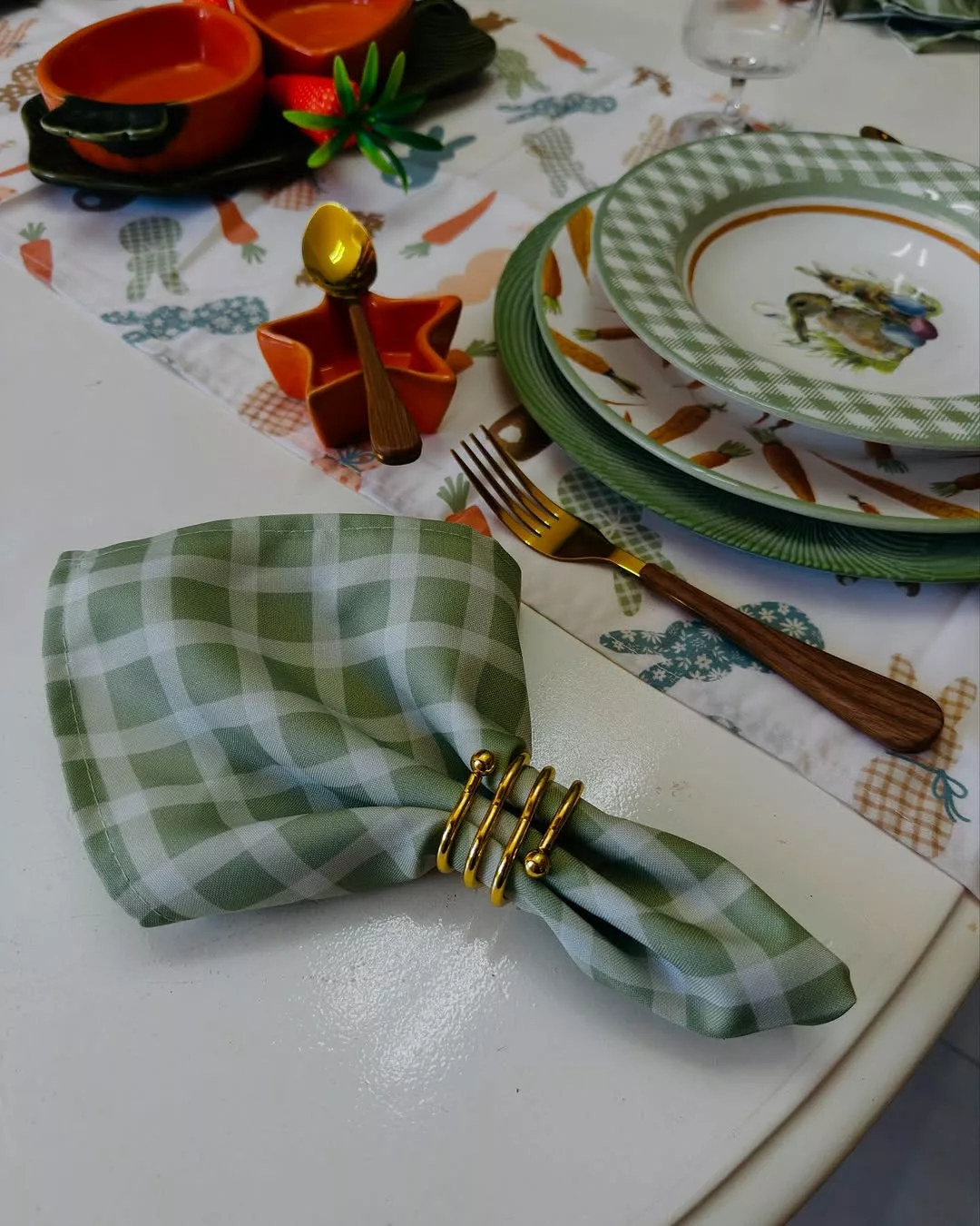 mesa posta para jantar