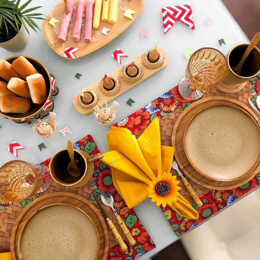Festa Junina com charme: como montar uma mesa de São João linda e acolhedora