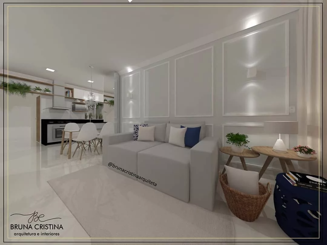 O layout de uma sala e cozinha conjugada ajuda a transformar o ambiente