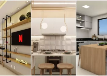 sala e cozinha conjugada