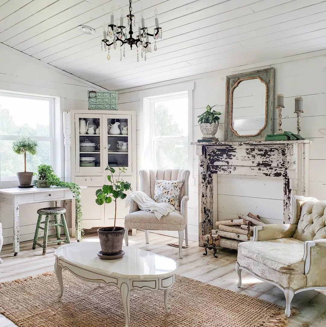 A definição do shabby chic em uma imagem