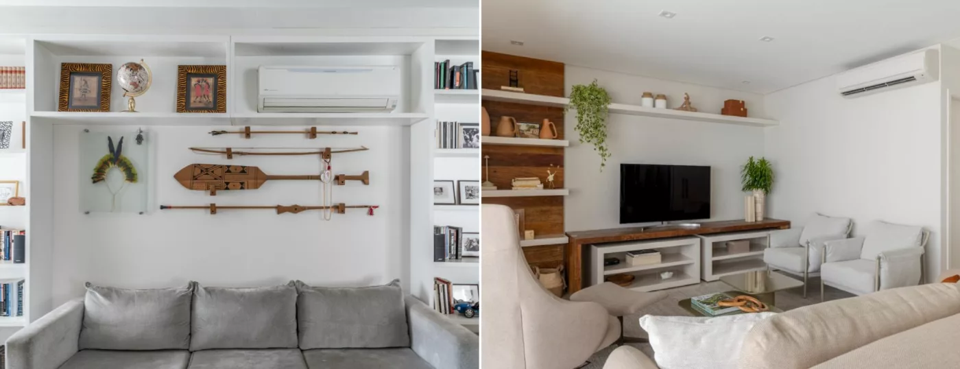 Como incluir o ar-condicionado sem interferir no visual dos ambientes