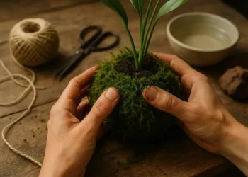 como fazer kokedama