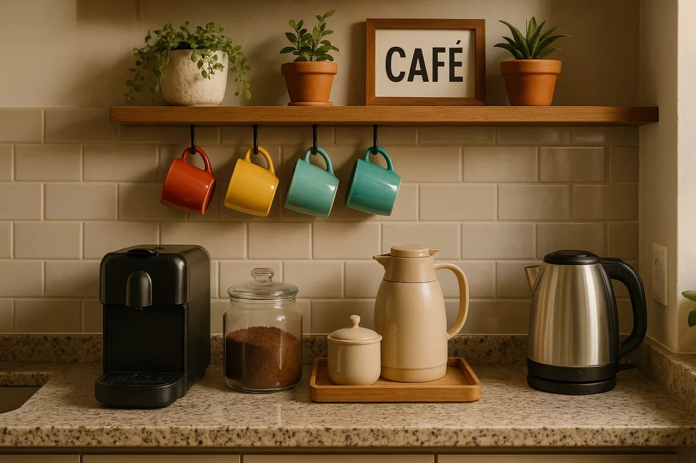 Como montar um cantinho do café charmoso na cozinha ou varanda