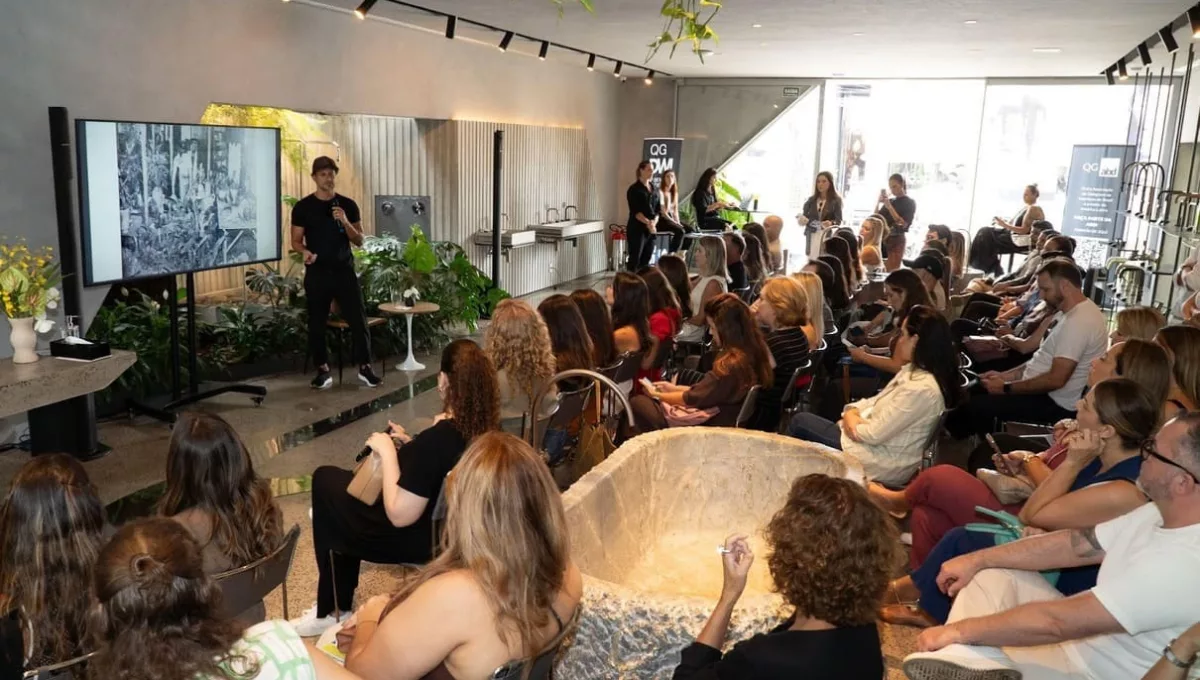 Zanini de Zanine durante talk realizado na DW! São Paulo, na Casa Docol, QG oficial do evento. Créditos: Divulgação