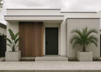 Frente de casas simples e bonitas