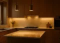 Iluminação para cozinha quente ou fria
