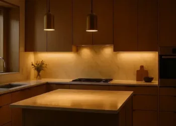Iluminação para cozinha quente ou fria