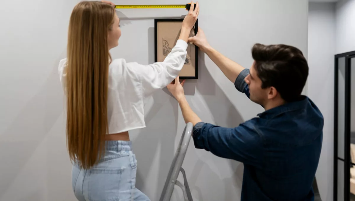 A altura perfeita para pendurar quadros e transformar o visual da sua casa