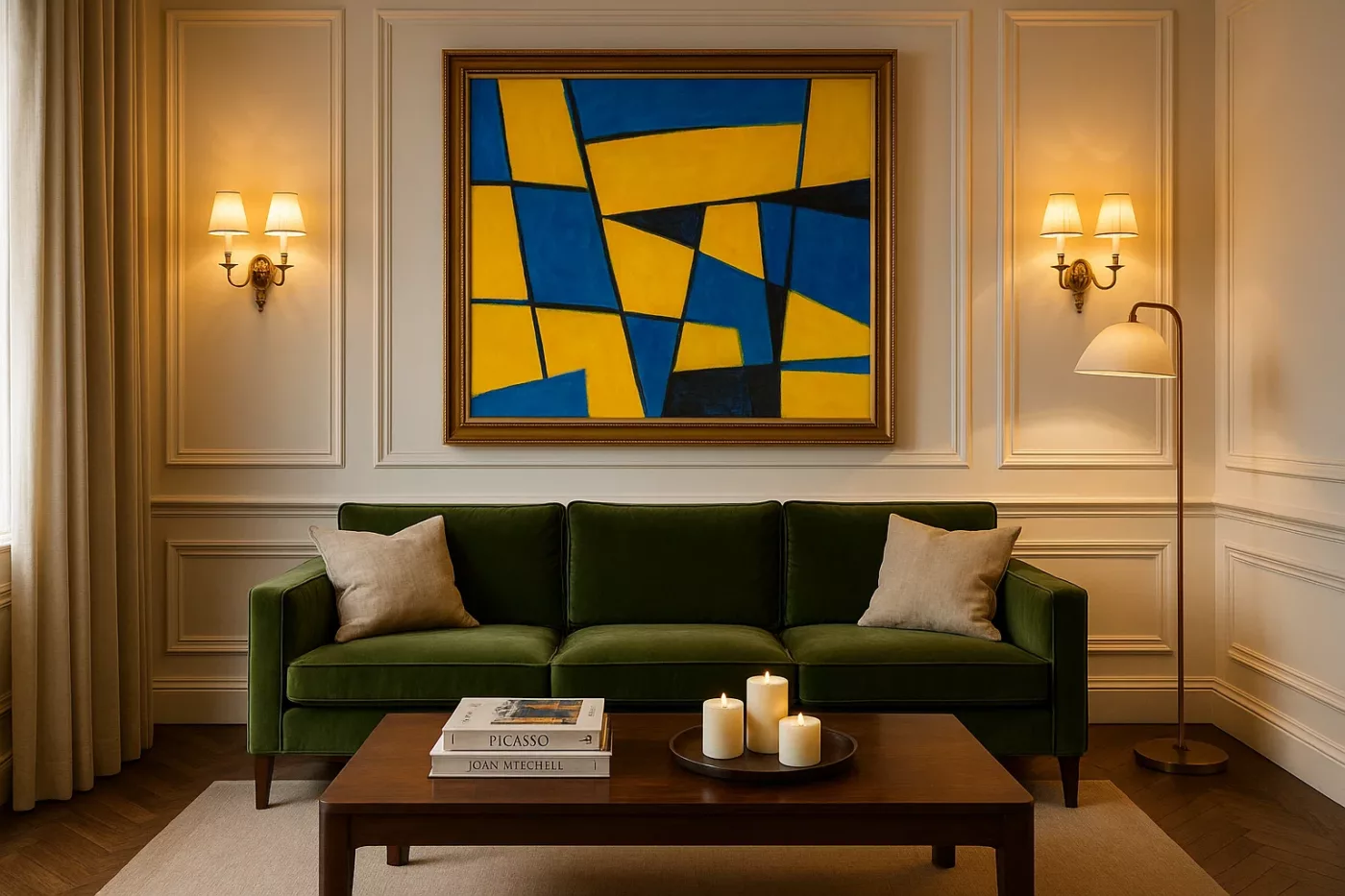 O poder do quadro grande na sala: arte que amplia, decora e encanta