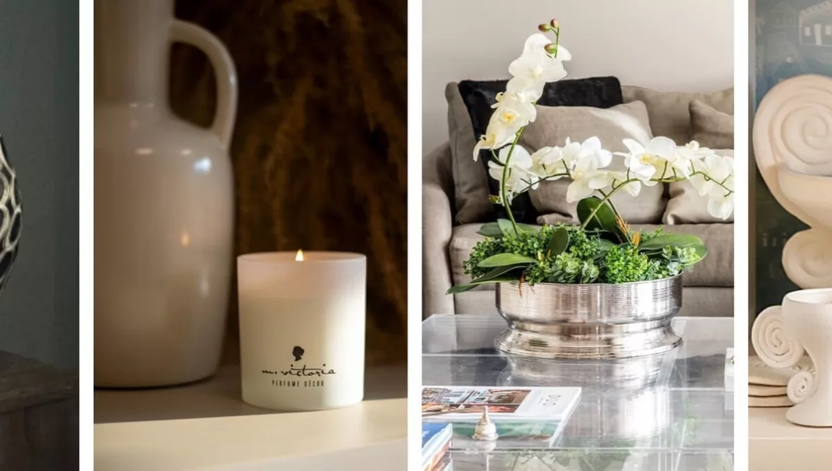 Vaso da Coleção Serengeti, da 6F Decorações; vela perfumada da linha Mayfair, da M. Victoria; centro de mesa Spin da St. James; vasos e utensílios da coleção Fragmentos Neomodernistas, de Gabriel Fernandes para Casa Bonita. Esses são alguns dos produtos que serão apresentados na feira / Divulgação ABUP