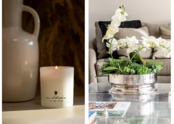 Vaso da Coleção Serengeti, da 6F Decorações; vela perfumada da linha Mayfair, da M. Victoria; centro de mesa Spin da St. James; vasos e utensílios da coleção Fragmentos Neomodernistas, de Gabriel Fernandes para Casa Bonita. Esses são alguns dos produtos que serão apresentados na feira / Divulgação ABUP