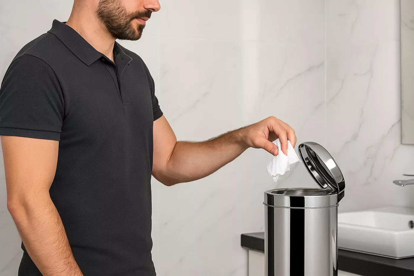 Cesto de lixo no banheiro: mais do que um acessório, um aliado da higiene e do décor