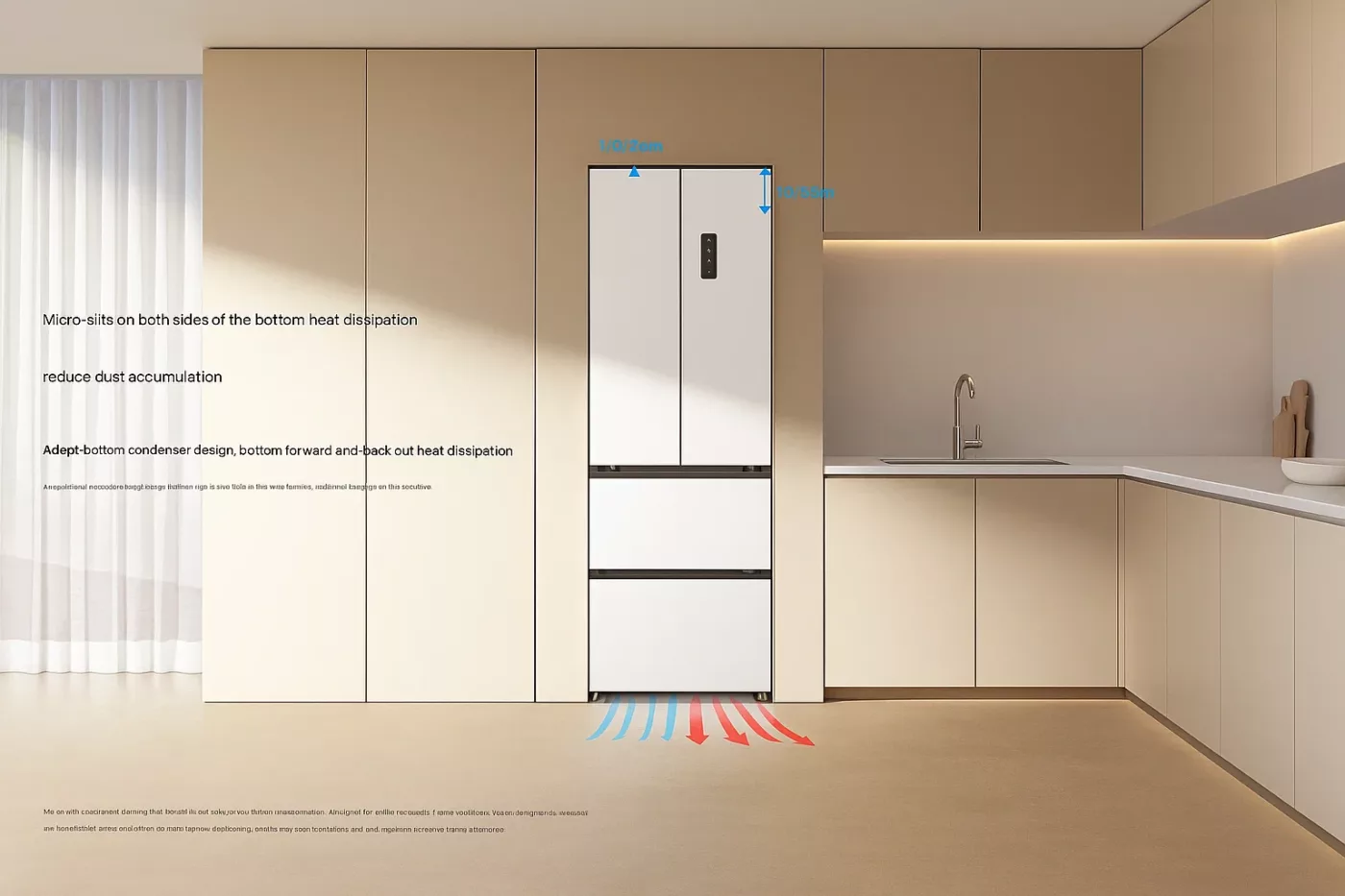 Nova geladeira inteligente da Xiaomi traz elegância e inovação para cozinhas compactas