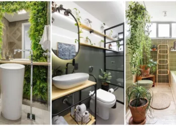 Banheiros com paredes verdes: tendência que une natureza e estilo