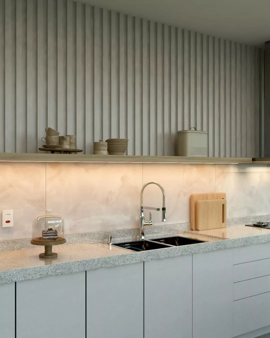 Cozinha com bancada de pedra natural: vale a pena investir?