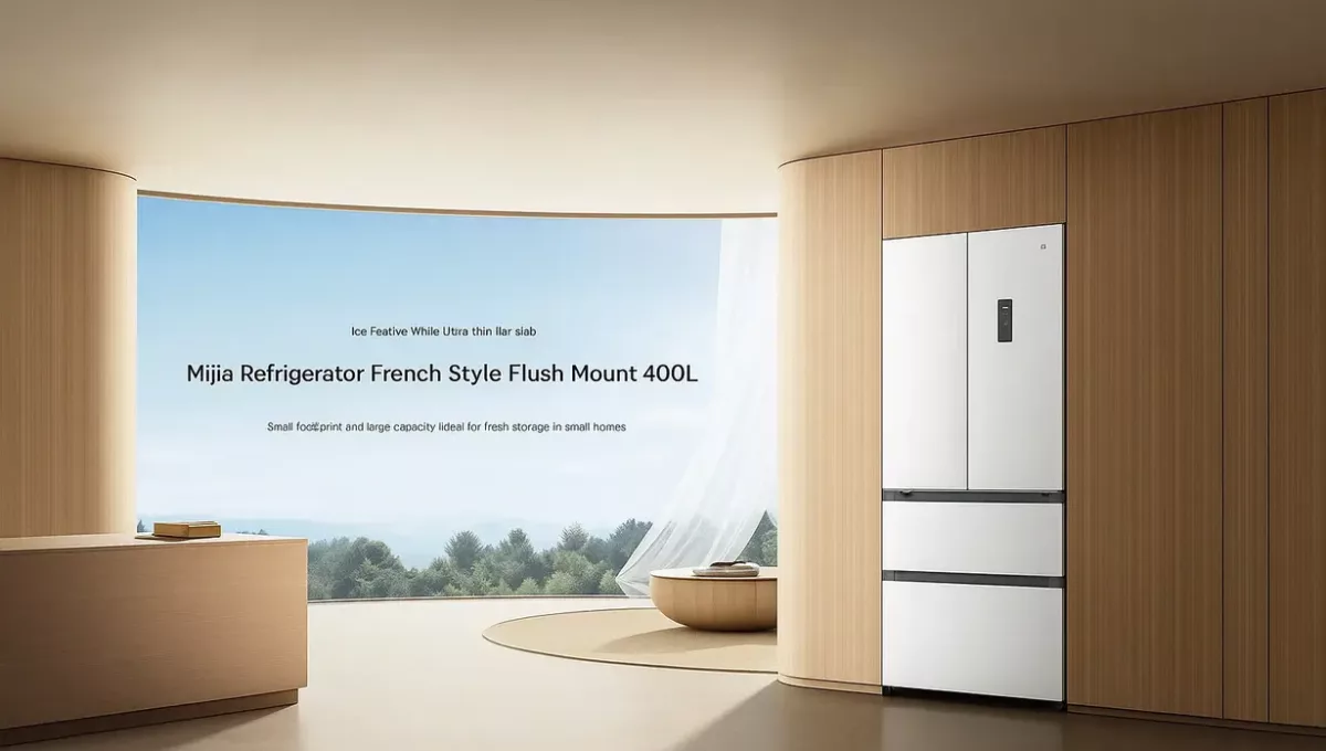 Nova geladeira inteligente da Xiaomi traz elegância e inovação para cozinhas compactas