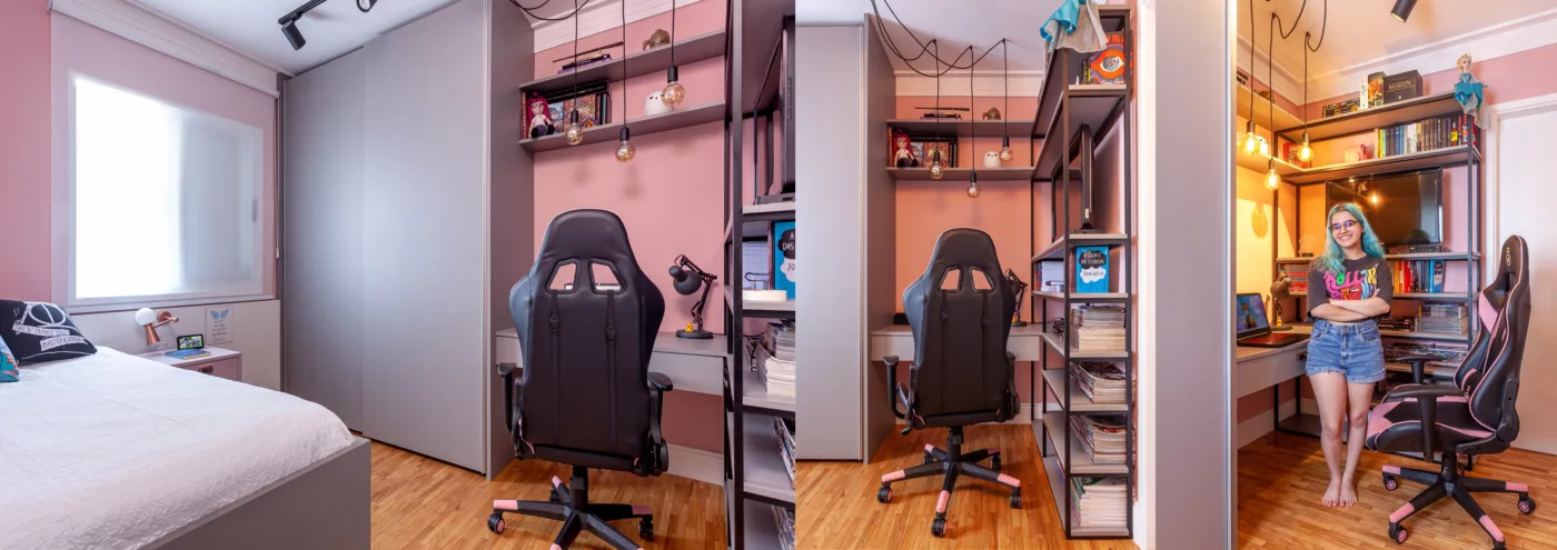 Décor de interiores sintonizado com os fãs da cultura geek