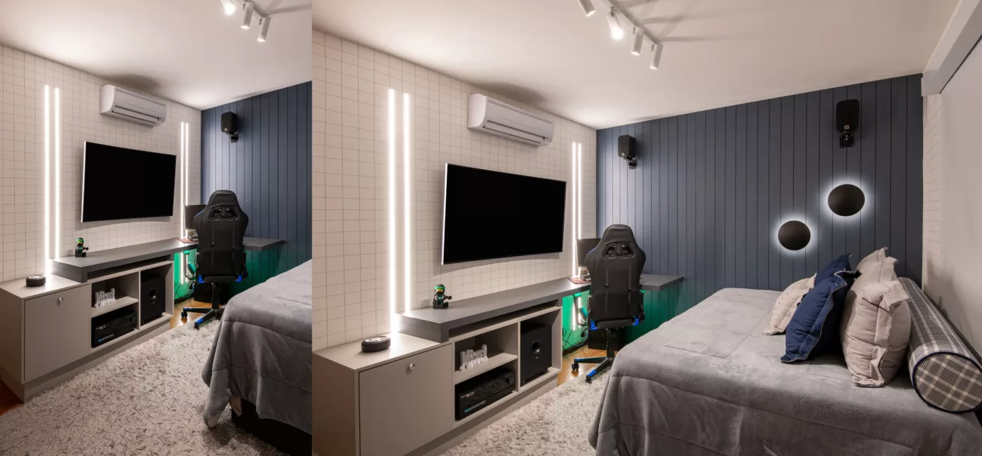Décor de interiores sintonizado com os fãs da cultura geek