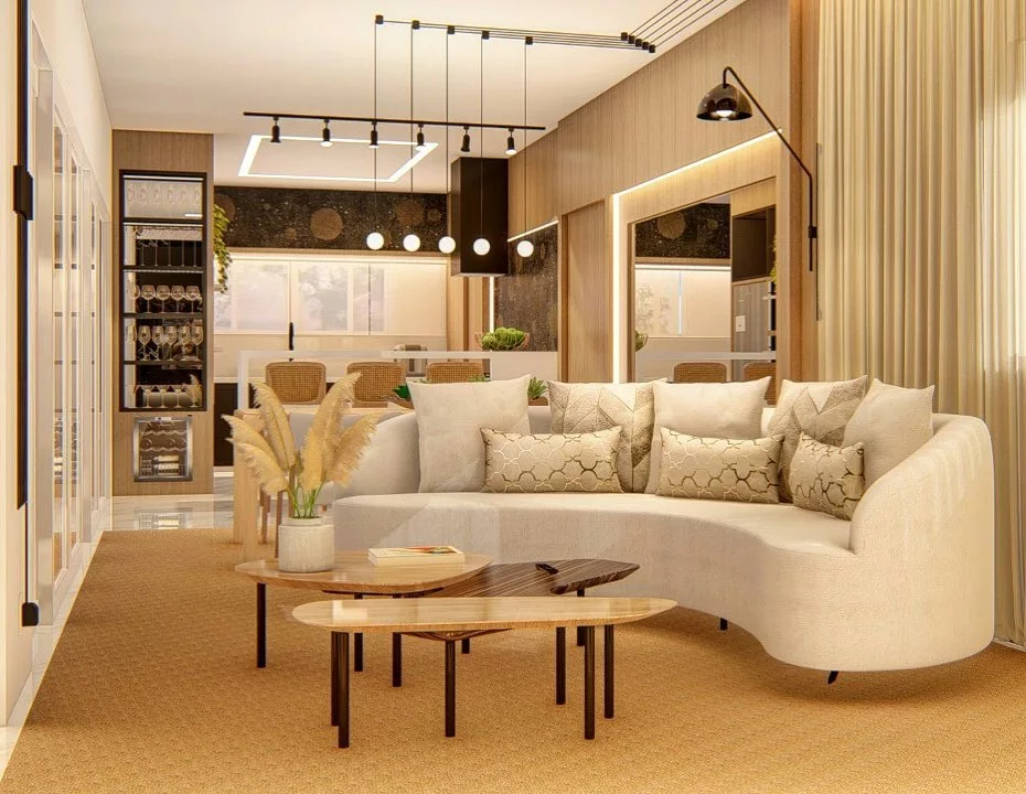 Estofados curvos: o poder das formas orgânicas na decoração