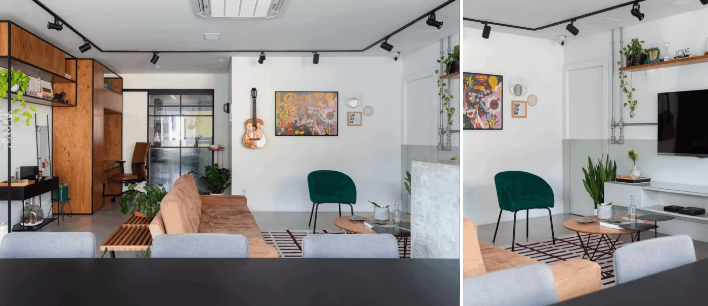 Reforma une aconchego e estilo industrial em apartamento de 150 m²