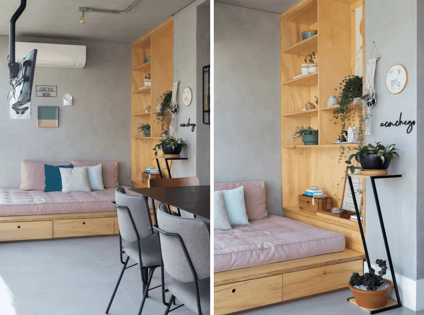 Reforma une aconchego e estilo industrial em apartamento de 150 m²