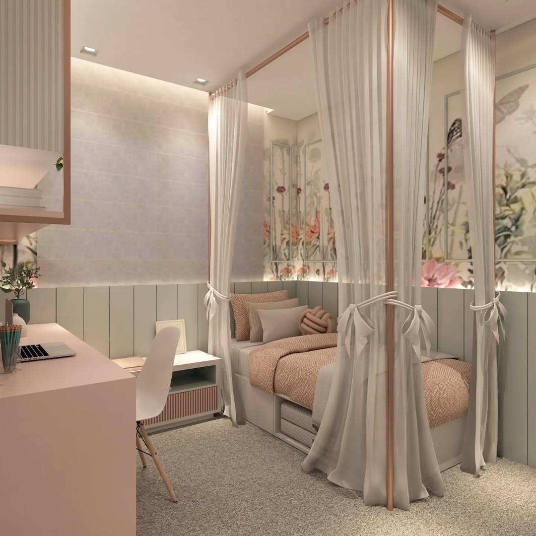 Quartos com dossel: elegância e acolhimento que transformam o ambiente